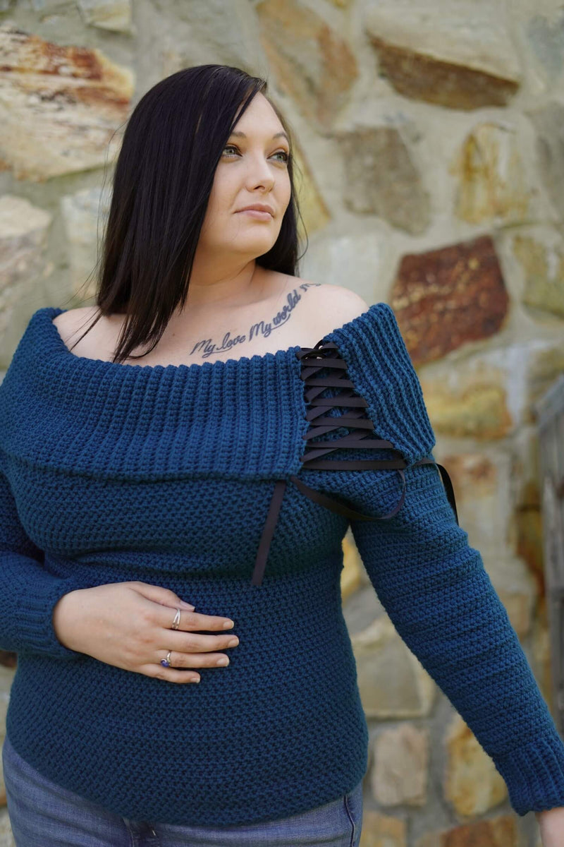 Crochet Kit - Tied and True Pullover