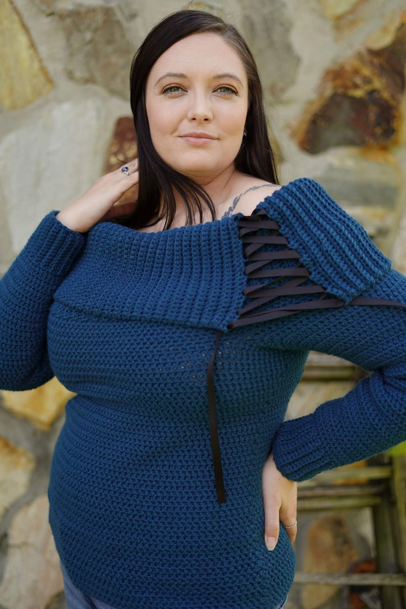 Crochet Kit - Tied and True Pullover