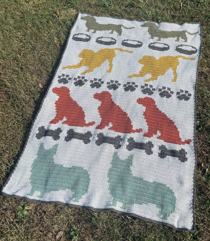 Crochet Kit - Dog Days Blanket