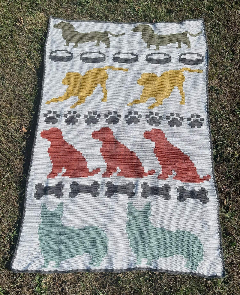 Crochet Kit - Dog Days Blanket