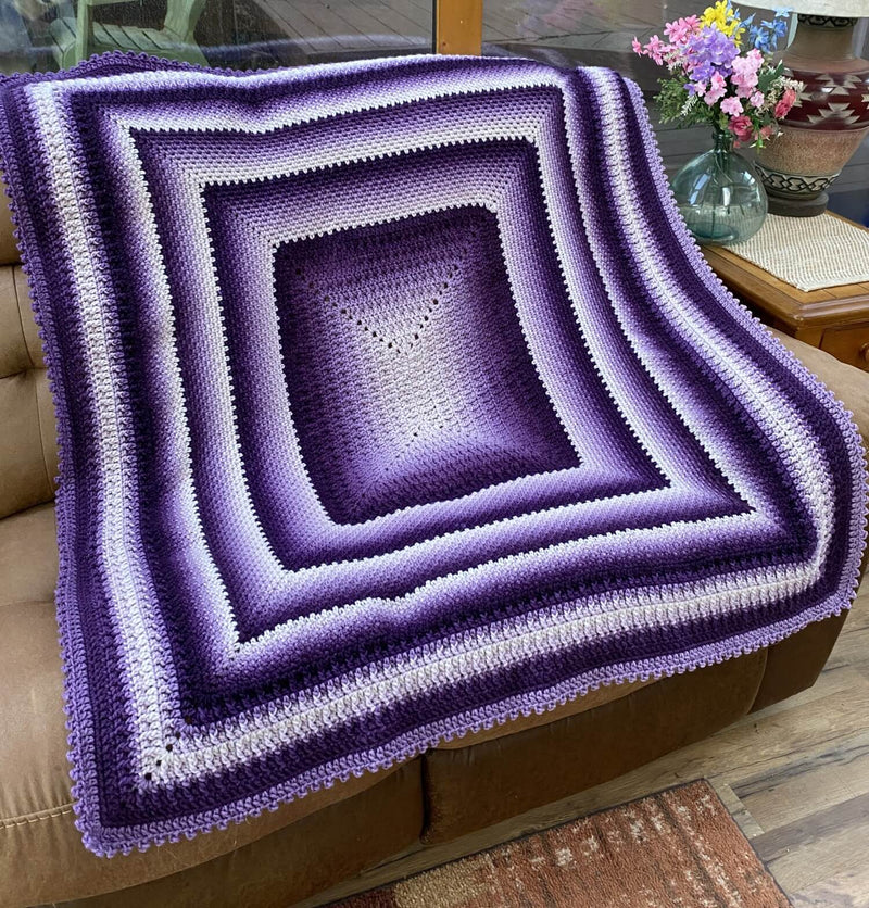 Crochet Kit - Purple Rain Blanket