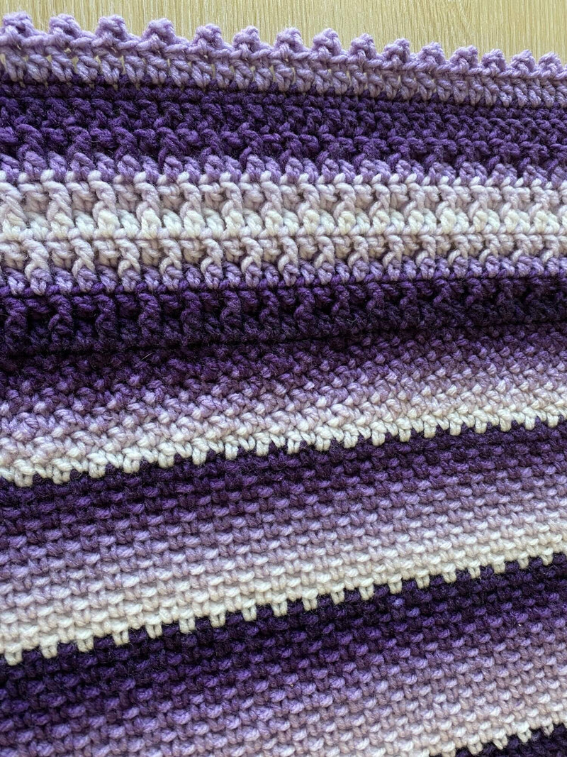 Crochet Kit - Purple Rain Blanket