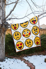 Crochet Kit - Emoji Emotions Afghan thumbnail