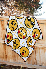 Crochet Kit - Emoji Emotions Afghan thumbnail